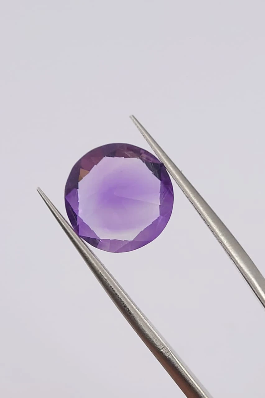 4.85ct Natural Amethyst Emerald Cut loose Gemstone From Nigeria — view 1